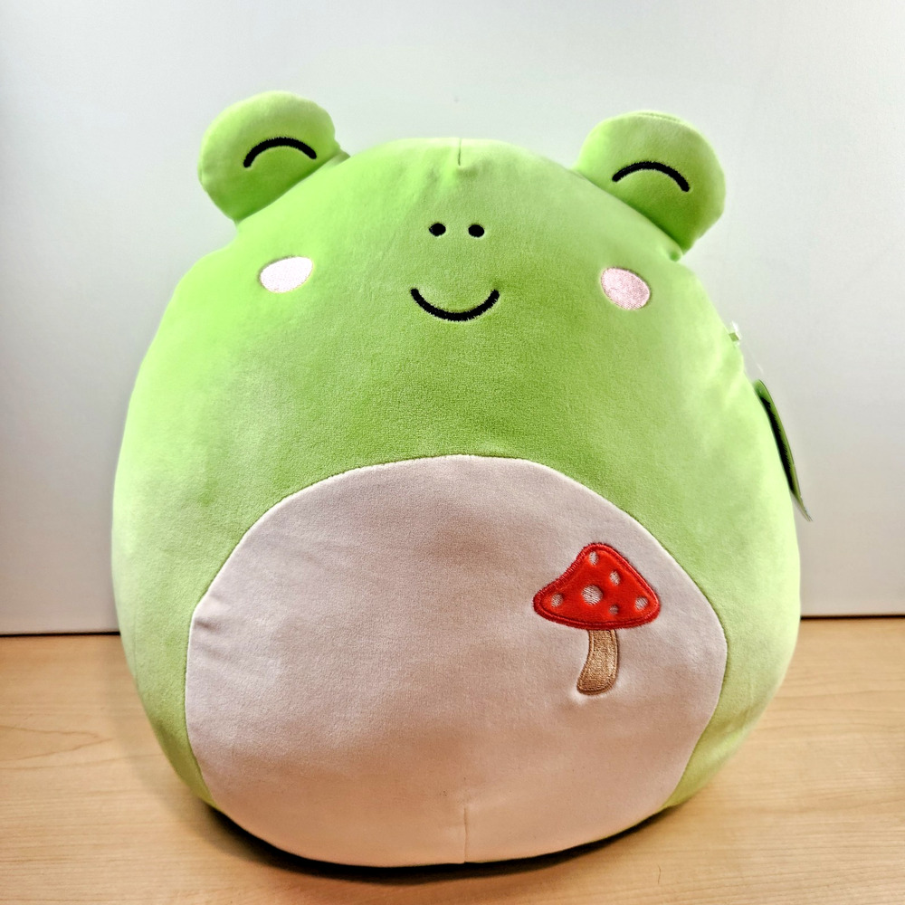 Squishmallows Original 14-Inch Wendy Green Frog with Mushroom With tag